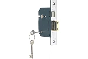 Yale P-M560-CH-67 5 Lever Mortice Sashlock, Boxed, Suitable for External Doors, Chrome Finish, 2.5 Inch/64 mm