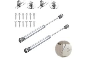 RUMGUG 2 szt. Sprężyna gazowa 200 N, tłoki gazowe do drzwi hydrauliczny tłokowy ramię amortyzator zawiasy szafka zamykająca uchwyt amortyzowany podnośnik pneumatyczny do mebli kuchennych drzwi