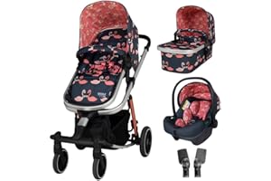 Cosatto Giggle Trail 3 nel 1 i-Size Viaggio Sistema per Bambino da Nascita a 20 kg, Pretty Flamingo