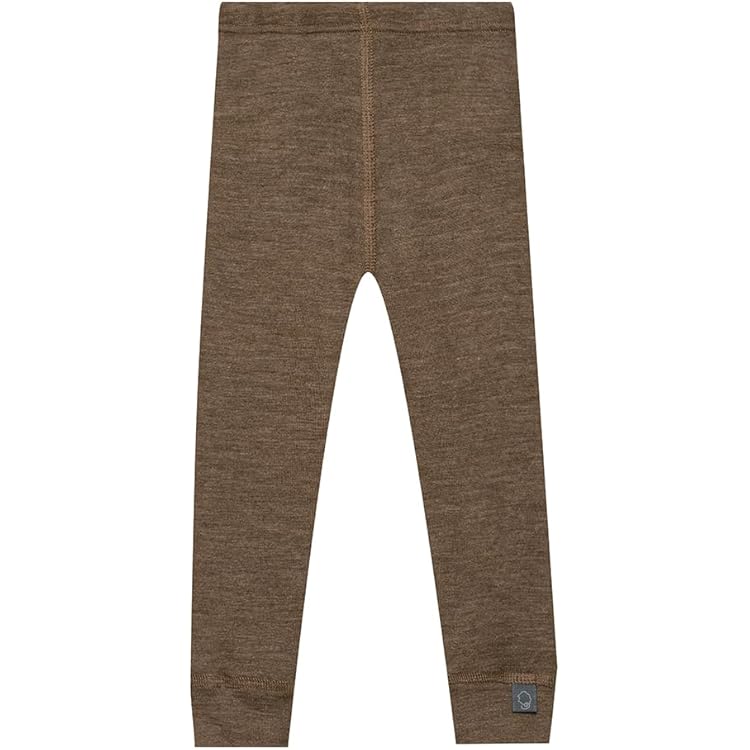 DILLING Baby leggings van 100% BIO merinowol Donkergrijs Melange 74
