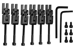 Okuyonic 6 Selles de Chevalet pour Guitare Electrique, Selles de Trémolo de Guitare Selle de Pont avec Clé Hexagonale à Vis pour Floyd Rose