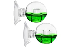 Mitening 2 Piezas Drop Checker CO2 Acuario, CO2 Gota de Vidrio Comprobador, Comprobador de CO2 Orb Checker para Acuario, Acuario de Agua Dulce