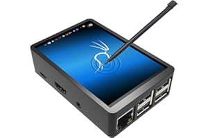 JUN-SAXIFRAGELEC para Raspberry Pi 3B + Pantalla táctil de 3,5" con Estuche, Pantalla TFT LCD de 320x480 píxeles [soporta Raspbian, Ubuntu, Kali, RetroPie] (Pantalla multisistema de 3,5")