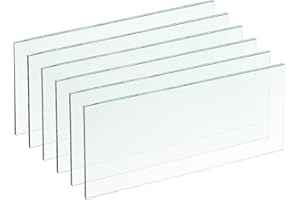 PATIKIL Soudage Len 4-1/4"x 2", 6 Paquet Durci Verre Filtre Plaques Couvercles Remplacement pour Soudure Casque Cagoule
