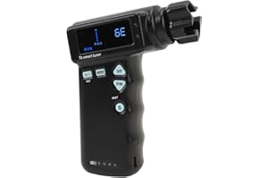 DILWE Afinador de Guitarra Inteligente, Sintonizador de Guitarra Automático ABS Multifuncional Portátil 2 en 1 para Guitarra Eléctrica