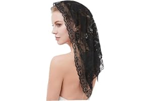 Vepoty Lace Mantilla Catholic Veil Chapel Veil Head Covering Latin Mass Head Cover