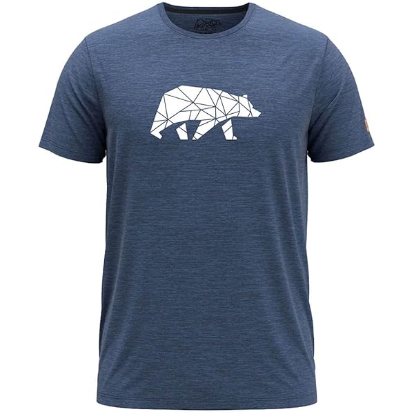 FORSBERG Espenson T-shirt à Col Rond Pour Homme Avec Logo Stylé Sur La Poitrine, Bleu, M