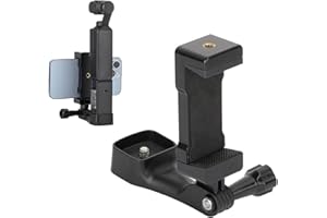 EUGOOCX Support d'extension pour téléphone portable DJI OSMO Pocket 3, support avant de smartphone avec adaptateur à vis 1/4 compatible avec caméra Pocket 3