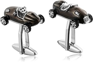 ANAZOZ Boutons de Manchette France Course d'Auto Acier Geek Homme Originaux