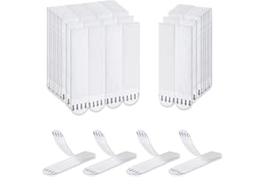 KAXIMON 32-Pairs (64 Strips) Large Picture Hanging Strips, Waterproof Hook and Loop Mounting Tapes without Nail,Damage Free Self Adhesive Strips for Frame Hanging and Christmas Decorations