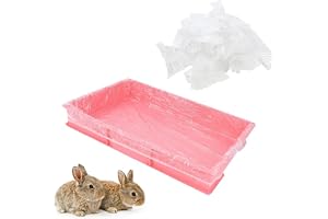 Meprotal 50 st engångskaninbursfoder, plast, kaninbur, foder, väska, universell, toalettfilm, för små djur, sandpanna