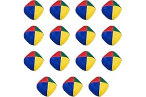 Zyluniy Kit de Jonglage Enfant, （5cm） 15 Balles de Jonglage Colorées pour Débutants, Apprentissage Ludique des Cascades, Boules Anti-Stress pour Adultes Enfants Débutants Jouet de Plein Air