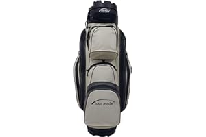 Tour Made Organizer Golfbag wasserdicht Herren & Damen I kein Schlägerklappern Dank Silencer I durchg. Schlägerbahnen bis zum Boden I große Kühltasche