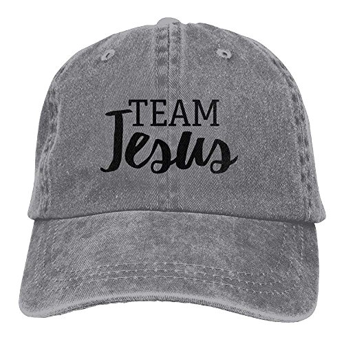 longkouishilong Gorras béisbol Team Jesus Denim Hat Adjustable Unisex Baseball Hats