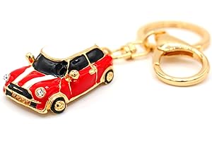 VmG-Store Cooper Mini porte-clés, motif voiture, en métal, cadeau pour les fans de voiture culte Cooper