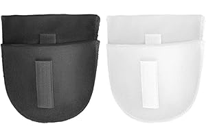 HQRKOTM 2 Paia di Spalline Imbottite Reutilizzabili, Spalline per Vestiti, in Nero e Bianco, Ideali per Blazers e Vestiti, Perfette per Cucito e DIY, Accessori di Modisteria per Abbigliamento