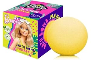 URODA Barbie Bath Bomb with Pineapple Fragrance, Natural and Vegan Bath Bomb Suitable for Kids, 165 g