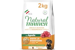 Natural Trainer Sensitive No Gluten Cibo per Cani Adulti con Agnello - 2kg