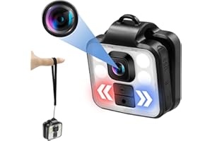 CYI Mini Telecamera Spia Nascosta, HD 1080P Body Cam Polizia, Videocamera Spia Impermeabile, Spy Cam per Esterno/Interno