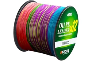 L SERVER Sedal Trenzado Pesca 1000m 12 Trenzas Anti-mordida Línea de Pesca 100% PE Señuelo Línea Mar Pesca Línea 12.6-81kg