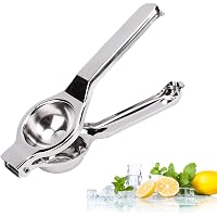 Domonic Home Bird Lemon Squeezer Set - Manual Metal Juicer & Handheld Press, Black, Dishwasher Safe