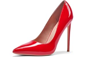 DELONIX REGIA Tacchi Alti da Donna a Punta Classico High Heels 12CM Scarpe da Donna Slip on Pumps Pompe di Vestito a Punta Chiusa Stiletto per La Ragazza Matrimonio