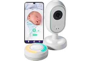 Tommee Tippee Dreamsense Smart Baby Monitor, Night Vision, 2-Way Talk Audio, Safe Secure App-Enabled, Tilt, Pan, Zoom Camera, Wireless Parent Pod, Customisable Alerts and Sleep Tracking