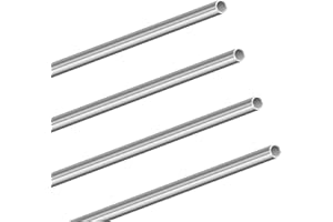 LAVMHAB Tubo in acciaio inossidabile 304, diametro esterno 8 mm, spessore della parete 0,8 mm, lunghezza 300 mm, tubi rotondi dritti in acciaio inossidabile (4 pezzi)