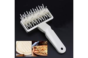 PINICECORE 1pc Nopea Cookie Pie Pin Roues Non Collant Cookies Rouleau À Pâtisserie Pâtisserie Cutter Gâteau Pain Punch Machine en Plastique Outils De Cuisson Poignée en Plastique Pizza Aiguille