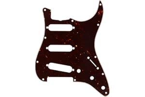 Fender Pickguard, Stratocaster® S/S/S, (z nacięciem na kratownicę), 11-otworowy uchwyt vintage, skorupa żółwia, 4-warstwowa
