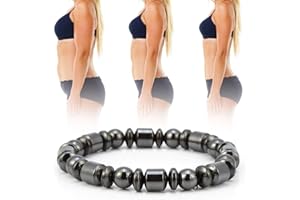 HURRISE La Pulsera, Pulsera De Adelgazamiento, Magnética Pulsera De Moda Pulsera Para La Pérdida De Peso, Los Hombres, Las Mujeres, Y La Piedra Negra Unisex, Pulsera De Cuidado De La Salud