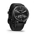 Garmin vívomove Sport - Smartwatch mit analogen Zeigern und Touchdisplay. Sport- und Gesundheitsfunktionen, Smartphone Benach