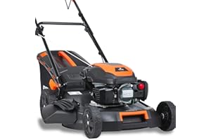 FUXTEC 4in1 Benzin Rasenmäher FX-RM5170-4PS/2,9kW | 51cm Schnittbreite & 7-stufige Höhenverstellung 25mm-75mm | 4-Takt Mäher mit Hinterradantrieb - 60L Grasfangkorb, Mulchfunktion & Seitenauswurf