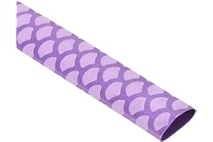 DMiotech Heat Shrink Sleeve Wrap Tubing x Tube Tubing for Fishing Rod Grips and Other Grips, Non Slip - Insulation - Waterproof 40'' Lengths, Dia 15mm Purple Scales