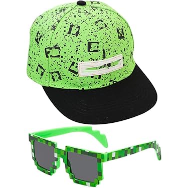 Gafas De Sol Minecraft Gorra De Béisbol Y Gafas De Sol Para Niños