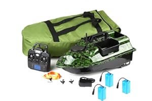 YLLLLY 500M GPS Wireless Fishing Bait Boat Carp Fishing Boat Motoscafo RC Barca 3 Tramogge Ecoscandagli GPS LCD con sensore sonar, Barca esche, barca esche da pesca, barca nido.(GPS Boat Set 2)