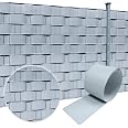 Sichtschutzstreifen Für Doppelstabmattenzaun – Anthrazit, 2,5m X 19cm, 10 Stück, UV-beständig