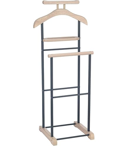 Luxe kledinghanger 5 in 1 zwart metaal - LGS00990