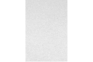 Sixstore 10 Blatt Glitzer-Kartonpapier, A4, Premium-Kartonpapier für Scrapbooking, DIY-Projekte, Party-Dekoration, Box-Verpackung, 250 g/m², Silber