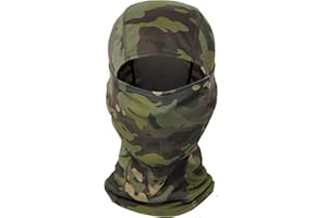 Bessy shop Cagoule Balaclava,Protection UV Cagoule de Cyclisme Tactique Chapeau de Cagoule pour Moto,pour Hommes, Femmes, Sports de Plein air Chasse Cyclisme, motocyclisme Sports de Ski Camouflage.