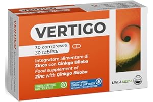 AGIPS FARMACEUTICI Vertigo Acufene Ronzio Orecchio Vertigini Integratore Alimentare con Zinco Ginkgo Biloba 30 compresse Agips