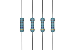 iLAN 100pcs 4.7K ohm Resistor 1/4w (0.25 Watt) ±1% Tolerance Metal Film Fixed Resistor (4.7K ohm)