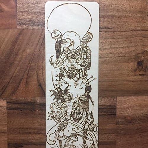 Wooden Tim Burton Themed Book Mark Nightmare Before Christmas, Alice in Wonderland, Batman, James and The Giant Peach