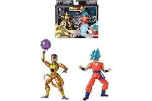Bandai - Dragon Ball Super - Figurine Dragon Stars 17 cm - Battle Pack - Golden Freezer vs Super Saiyan Blue Goku - 37169