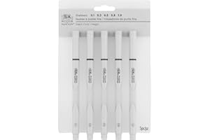 Winsor & Newton Różne cienkopisy, czarny, 5 sztuk