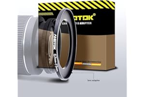 AMOTOK 67mm Objektiv auf 77mm Kameraobjektiv-Adapter,67mm auf 77mm Filter-Step-Up-Ring-Adapterring,kompatibel mit Allen 77mm Filter-Zubehör.Hergestellt aus CNC-gefrästem(67-77mm)