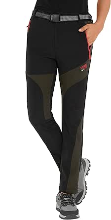 HAINES Pantaloni Trekking Invernali Donna Softshell Impermeabili Pantaloni  da Montagna Escursionismo Sci Alpinismo : Amazon.it: Abbigliamento
