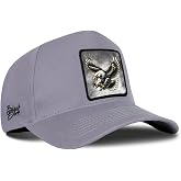 Gray Baseball Cap with Eagle Logo