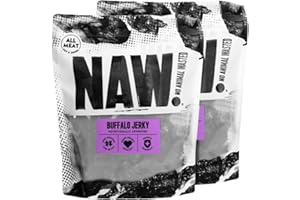 NAW Buffalo Jerky For Dogs, 300g (2 Packs of 150g), Premium Jerky Dog Chews Made From 100% Natural Buffalo To Support Healthy Dental Hygeine