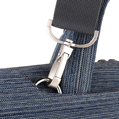 ivencase – Hülle Aktentasche Tasche Schultertasche für 15-15.6 Zoll Laptop / Notebook / Computer / MacBook Pro 15.4 / MacBook Pro with Retina Display 15.4 – blau - 3